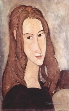 Retrato de Jeanne Hebuterne 1918 3 Amedeo Modigliani Pinturas al óleo